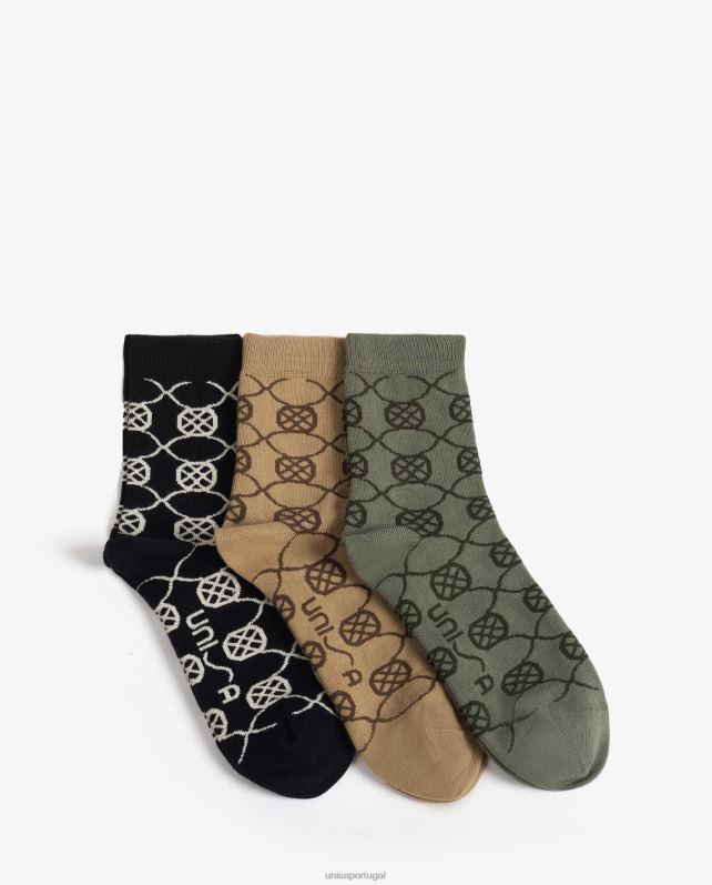 Unisa meias de algodão orgânico mulheres 6V2Z61090 verde