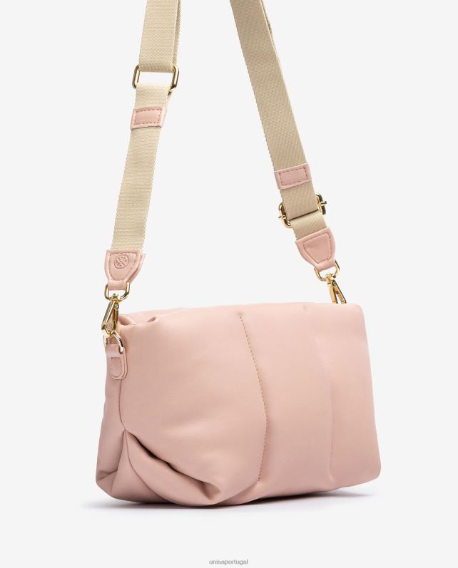 Unisa bolsa acolchoada tamanho médio mulheres 6V2Z61165 rosa