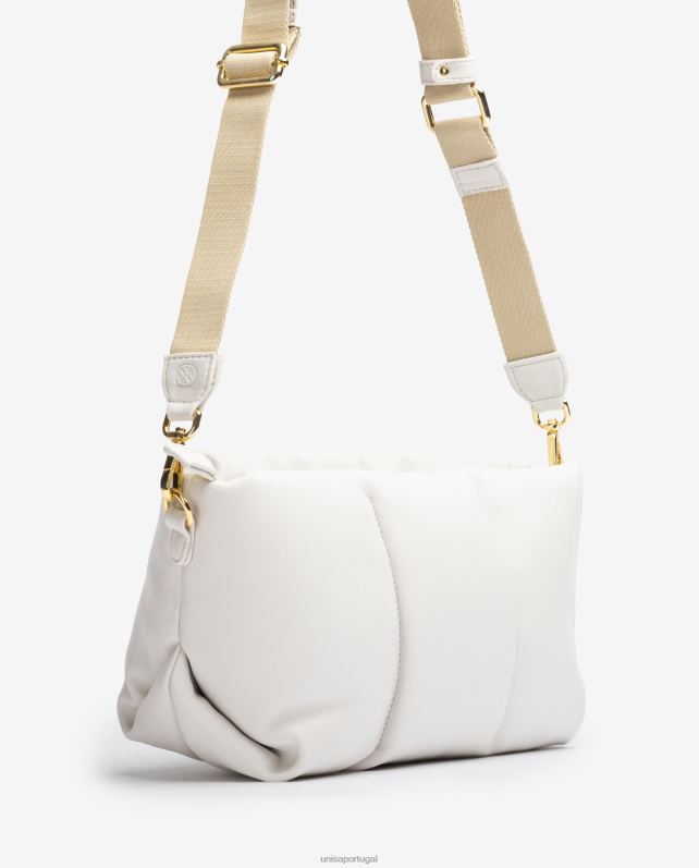 Unisa bolsa acolchoada tamanho médio mulheres 6V2Z61166 branco