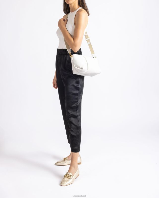 Unisa bolsa acolchoada tamanho médio mulheres 6V2Z61166 branco