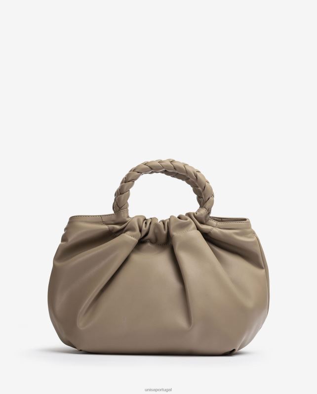 Unisa bolsa alça redonda mulheres 6V2Z61175 marrom