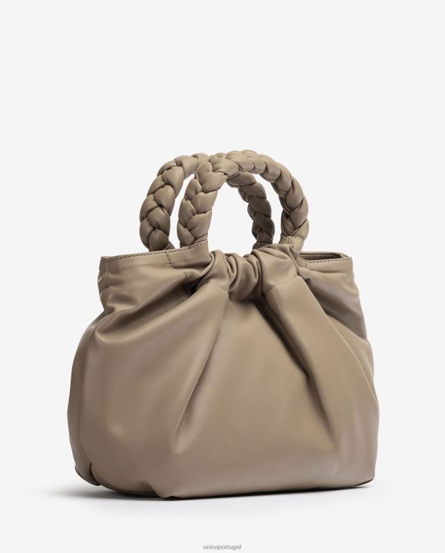 Unisa bolsa alça redonda mulheres 6V2Z61175 marrom