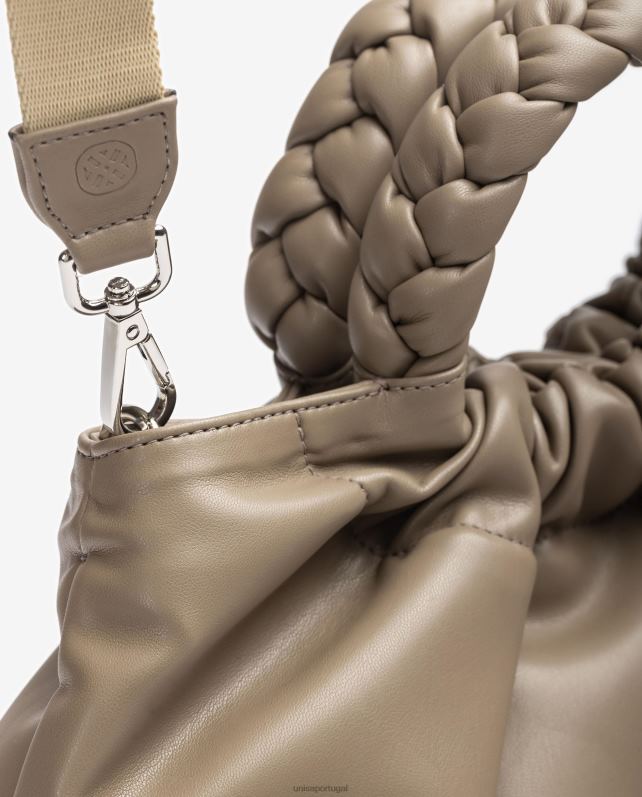 Unisa bolsa alça redonda mulheres 6V2Z61175 marrom