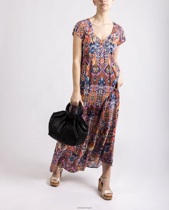 Unisa bolsa alça redonda mulheres 6V2Z61178 preto