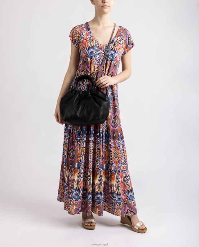 Unisa bolsa alça redonda mulheres 6V2Z61178 preto