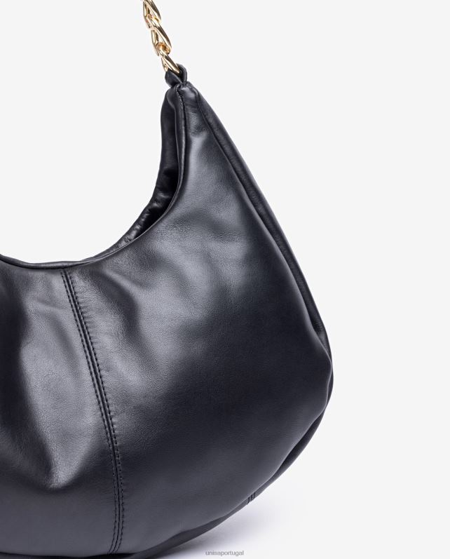 Unisa bolsa de ombro tamanho médio mulheres 6V2Z61153 preto