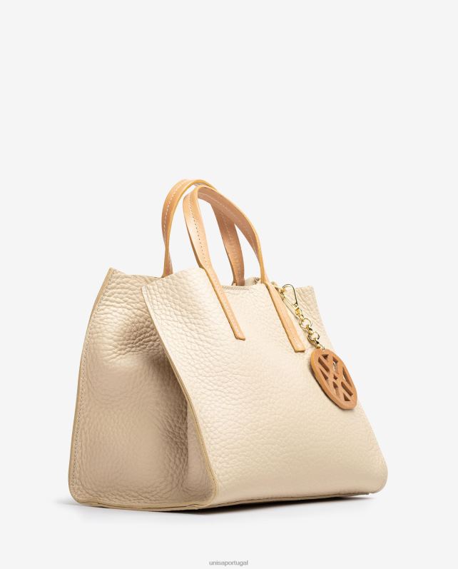 Unisa bolsa pequena com alça mulheres 6V2Z61163 bege