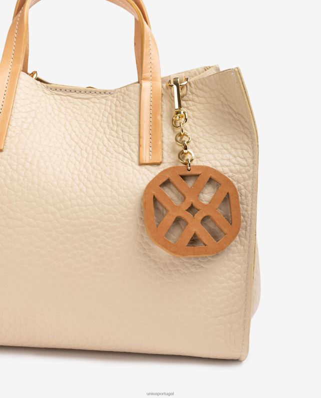 Unisa bolsa pequena com alça mulheres 6V2Z61163 bege