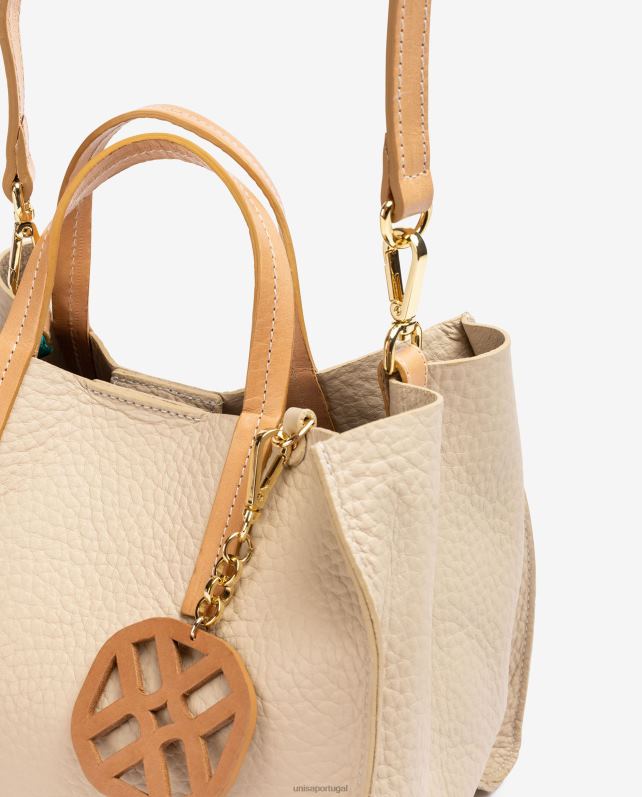 Unisa bolsa pequena com alça mulheres 6V2Z61163 bege