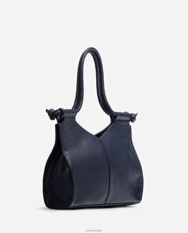 Unisa bolsa de ombro com nó mulheres 6V2Z61147 azul