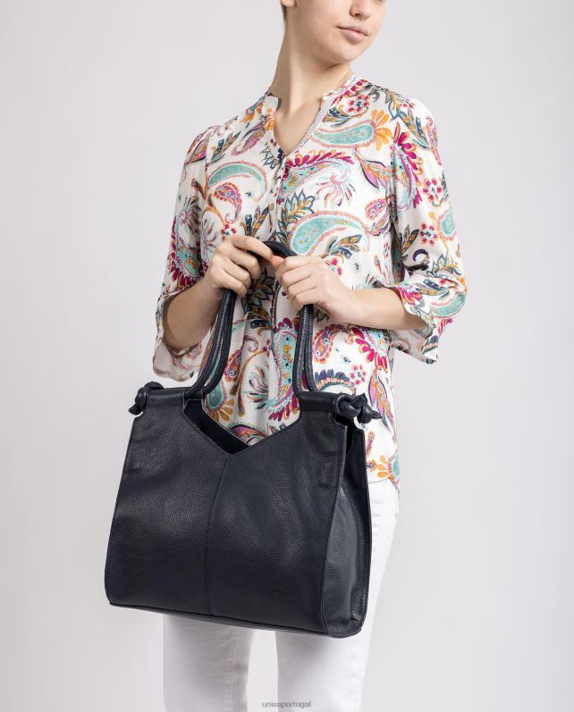 Unisa bolsa de ombro com nó mulheres 6V2Z61147 azul