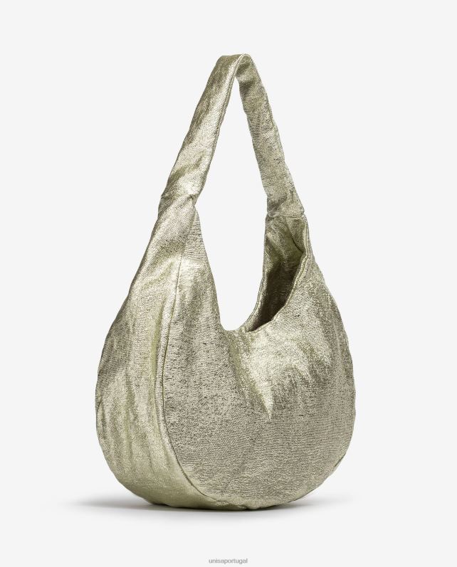 Unisa bolsa de ombro grande mulheres 6V2Z61099 ouro