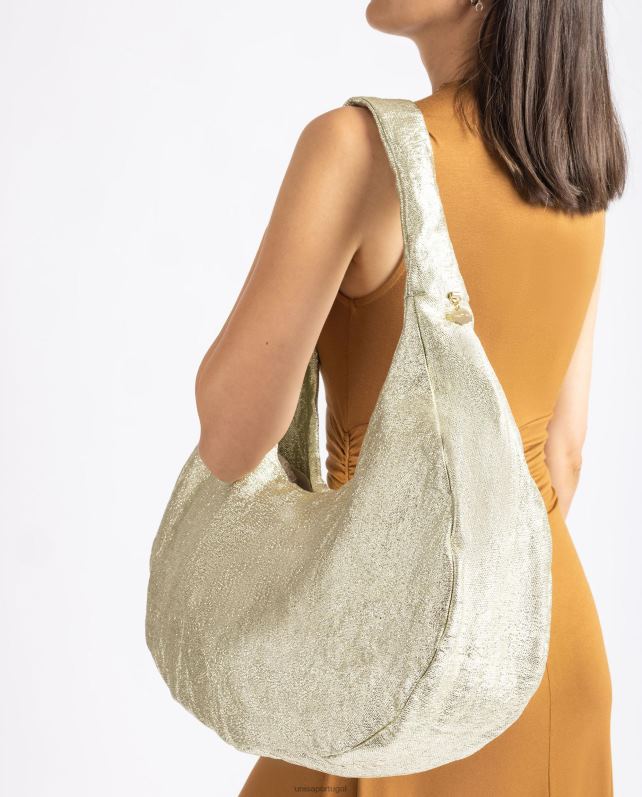 Unisa bolsa de ombro grande mulheres 6V2Z61099 ouro