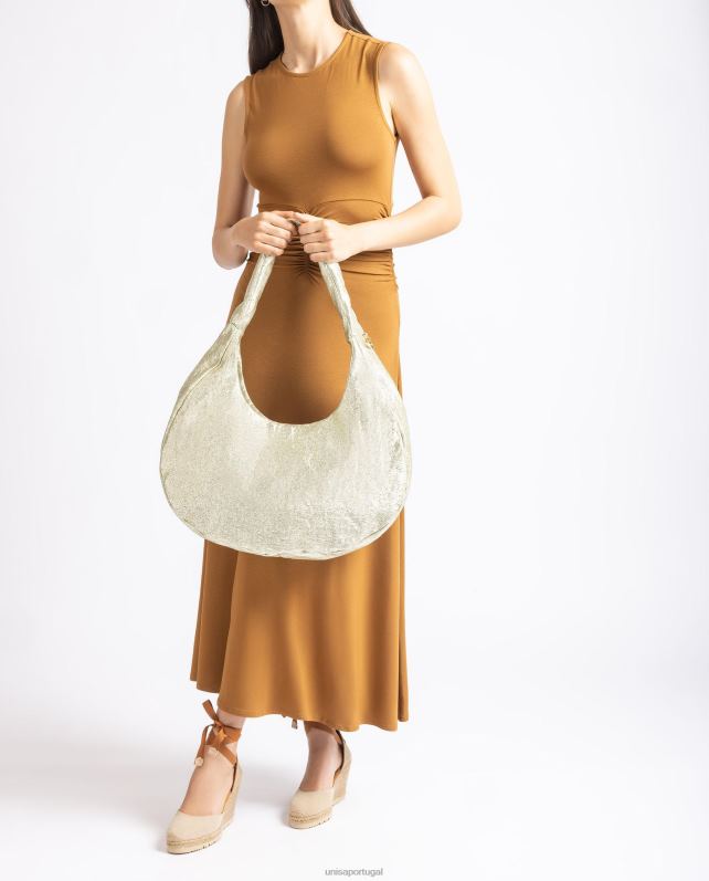 Unisa bolsa de ombro grande mulheres 6V2Z61099 ouro
