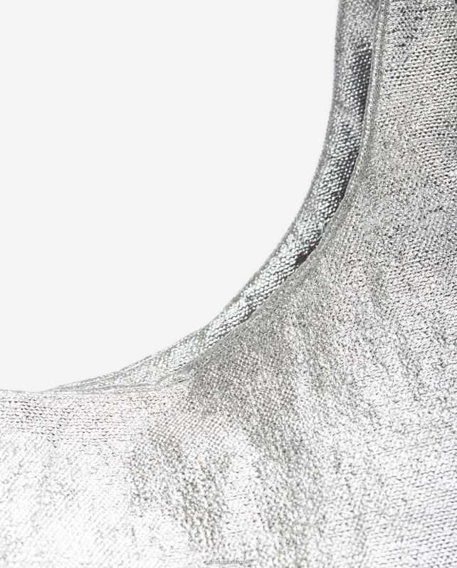 Unisa bolsa de ombro grande mulheres 6V2Z61100 prata