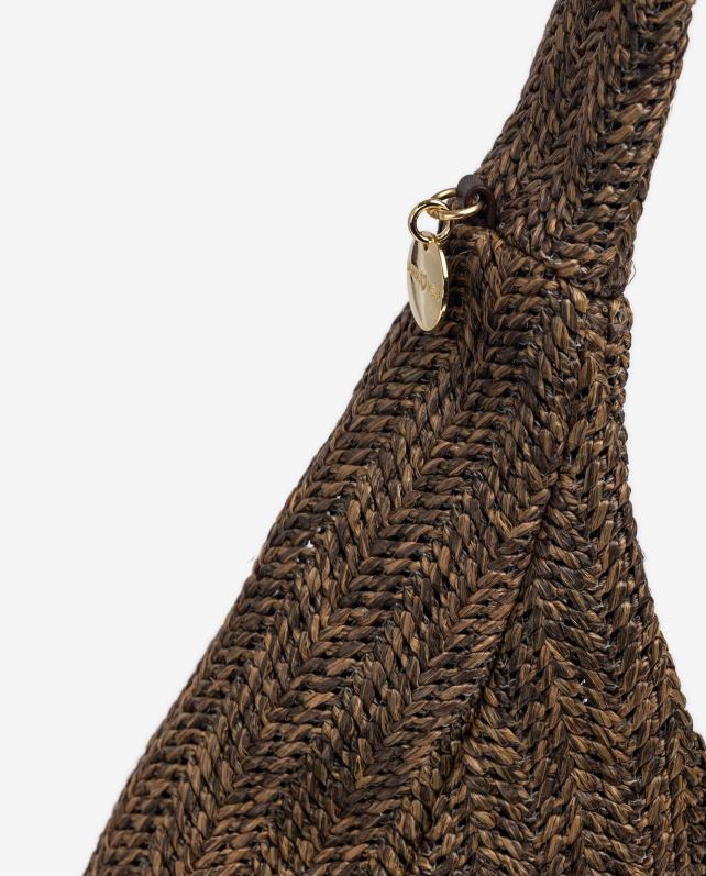 Unisa bolsa de ombro grande mulheres 6V2Z61101 marrom