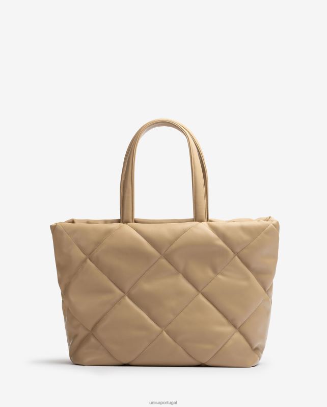 Unisa bolsa efeito matelassê mulheres 6V2Z61132 bege