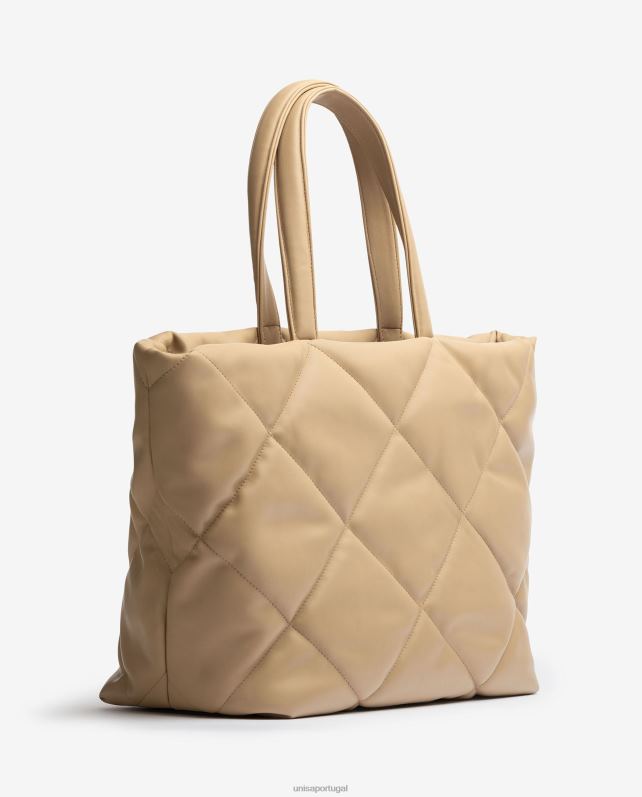 Unisa bolsa efeito matelassê mulheres 6V2Z61132 bege