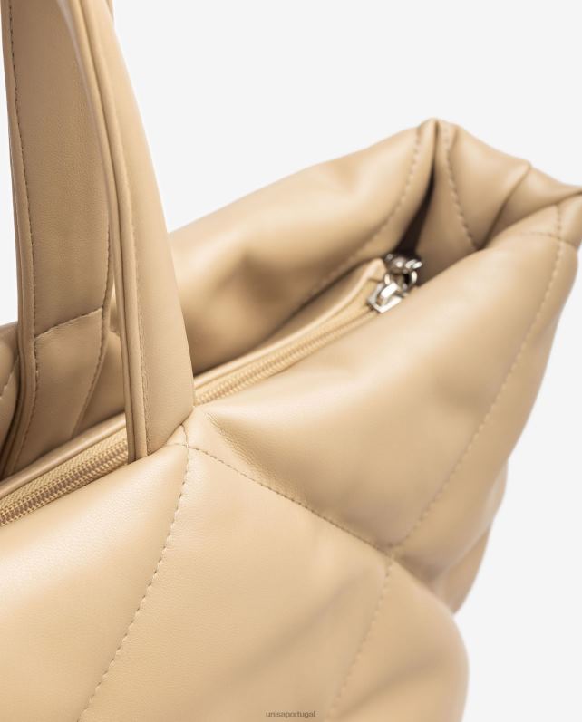 Unisa bolsa efeito matelassê mulheres 6V2Z61132 bege