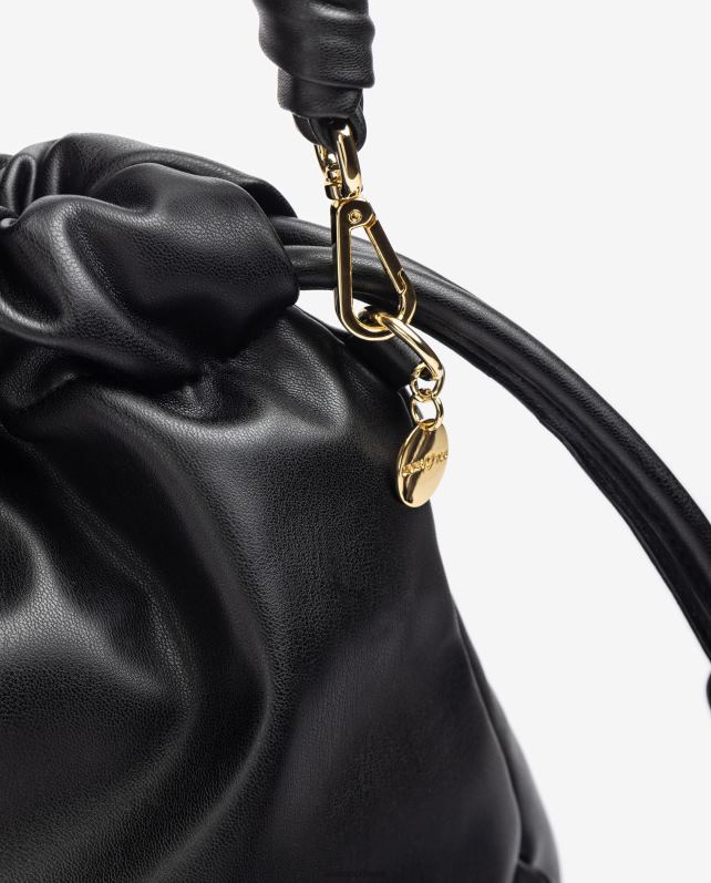 Unisa bolsa grande com babados mulheres 6V2Z61129 preto