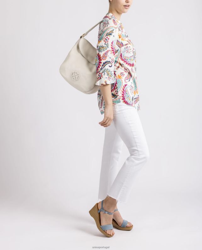 Unisa bolsa grande com monograma mulheres 6V2Z61144 branco