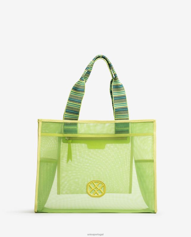 Unisa saco de malha grande mulheres 6V2Z61118 amarelo