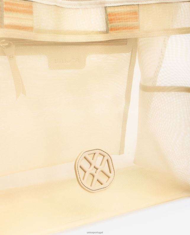 Unisa saco de malha grande mulheres 6V2Z61119 marrom