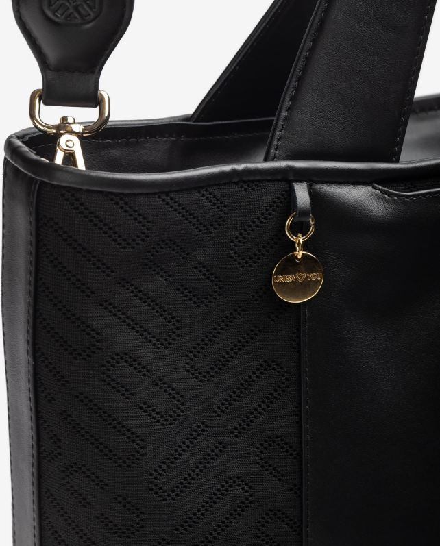 Unisa sacolinha de tecido mulheres 6V2Z61136 preto