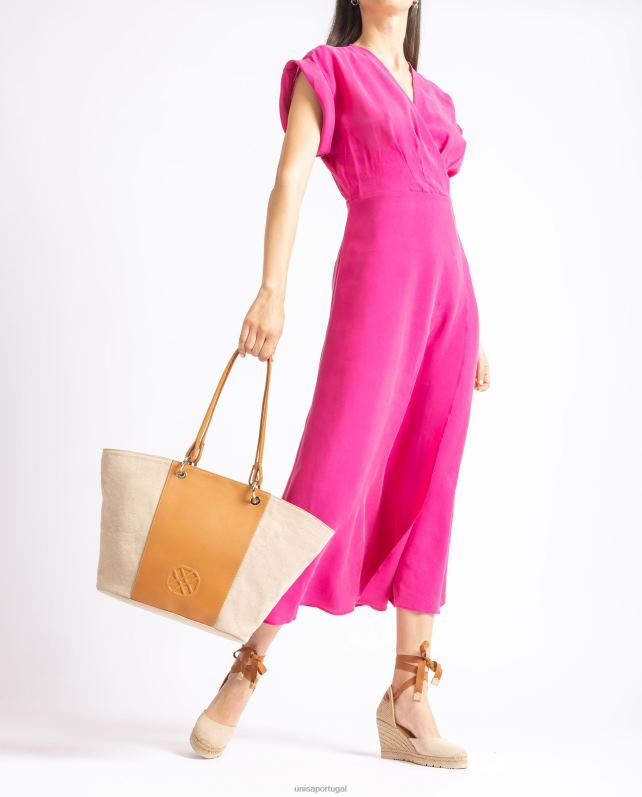 Unisa sacolinha ecolino mulheres 6V2Z61105 marrom