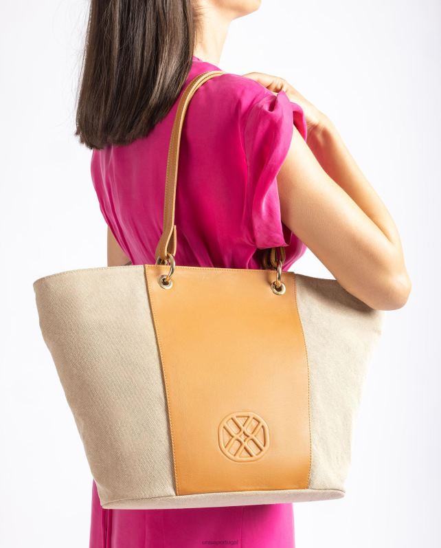 Unisa sacolinha ecolino mulheres 6V2Z61105 marrom