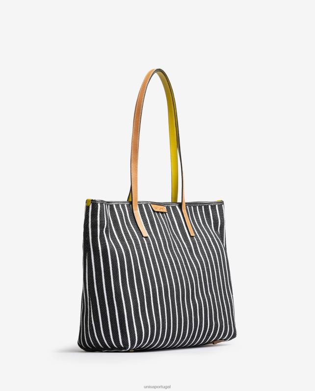 Unisa sacolinha feita com jarapa mulheres 6V2Z61112 preto