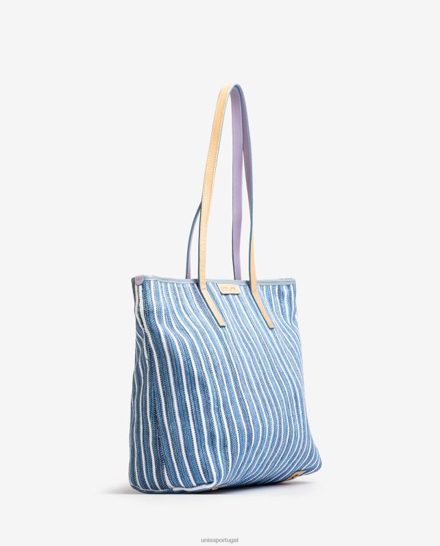 Unisa sacolinha feita com jarapa mulheres 6V2Z61113 azul