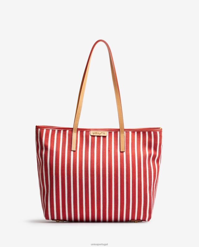 Unisa sacolinha feita com jarapa mulheres 6V2Z61115 vermelho