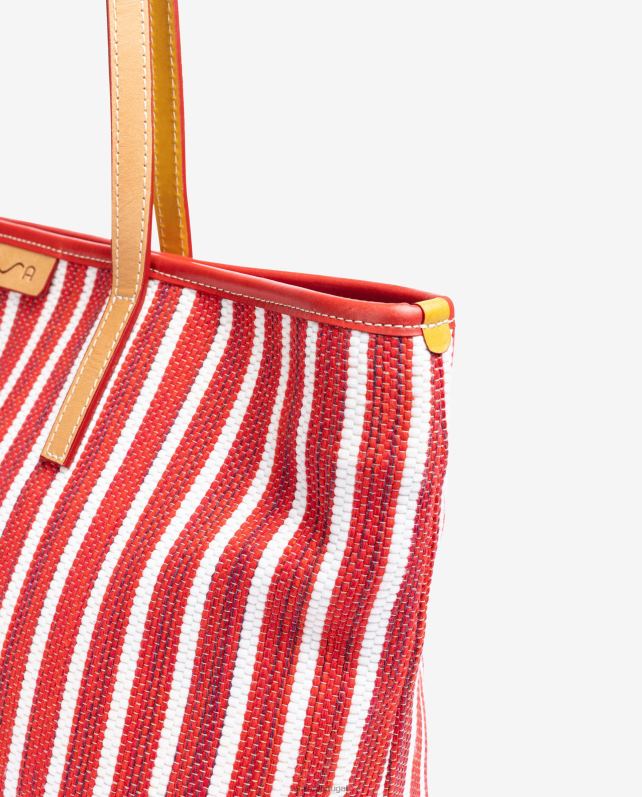 Unisa sacolinha feita com jarapa mulheres 6V2Z61115 vermelho