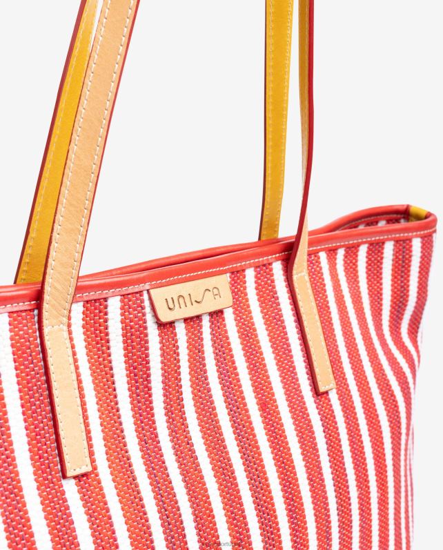 Unisa sacolinha feita com jarapa mulheres 6V2Z61115 vermelho