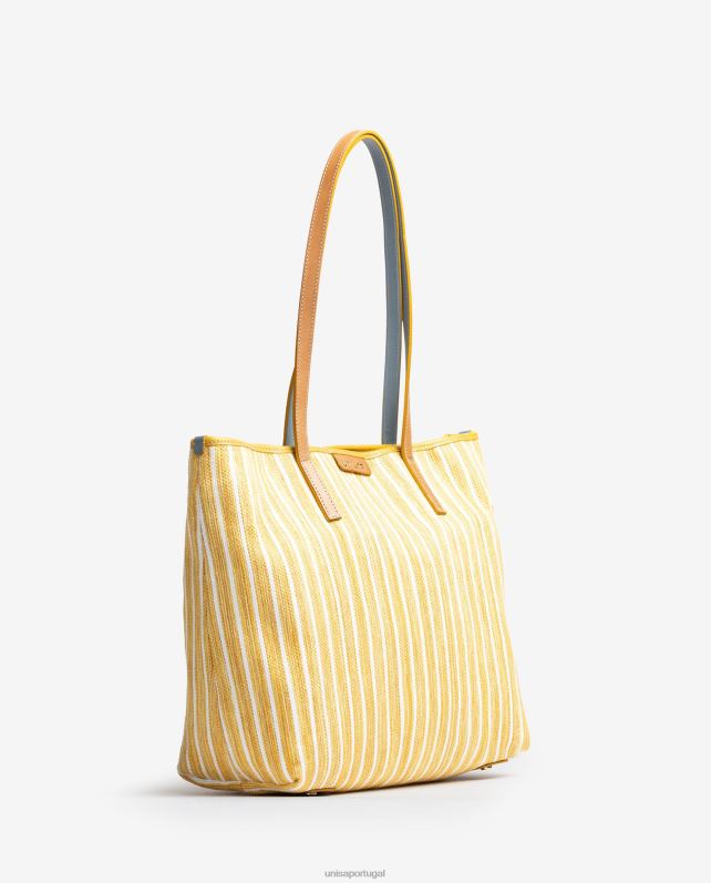 Unisa sacolinha feita com jarapa mulheres 6V2Z61116 amarelo