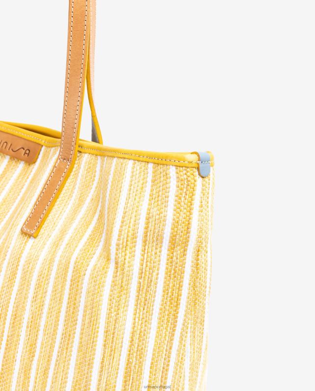 Unisa sacolinha feita com jarapa mulheres 6V2Z61116 amarelo