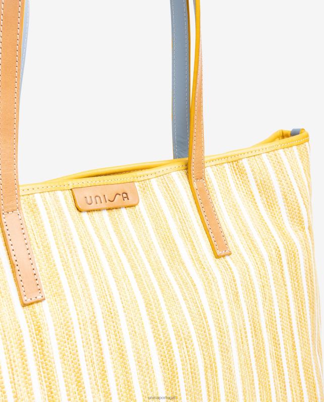 Unisa sacolinha feita com jarapa mulheres 6V2Z61116 amarelo