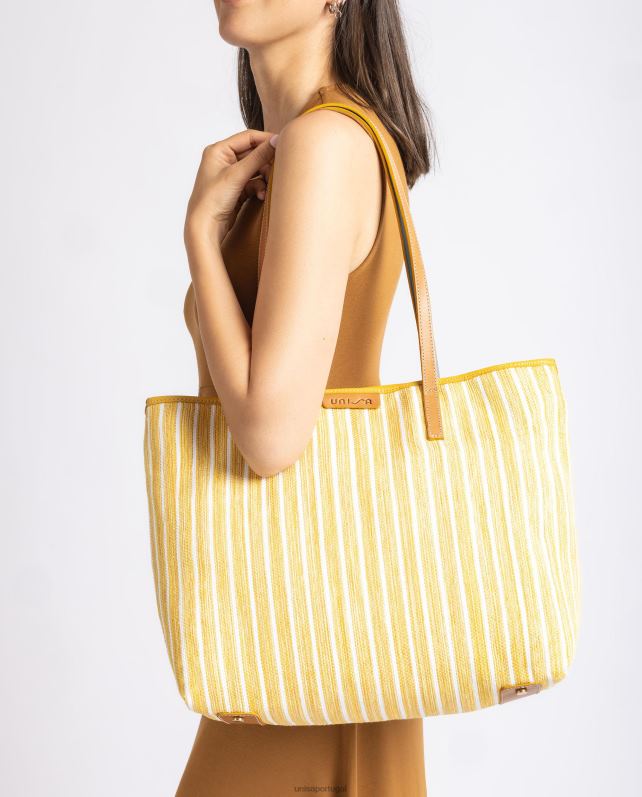 Unisa sacolinha feita com jarapa mulheres 6V2Z61116 amarelo