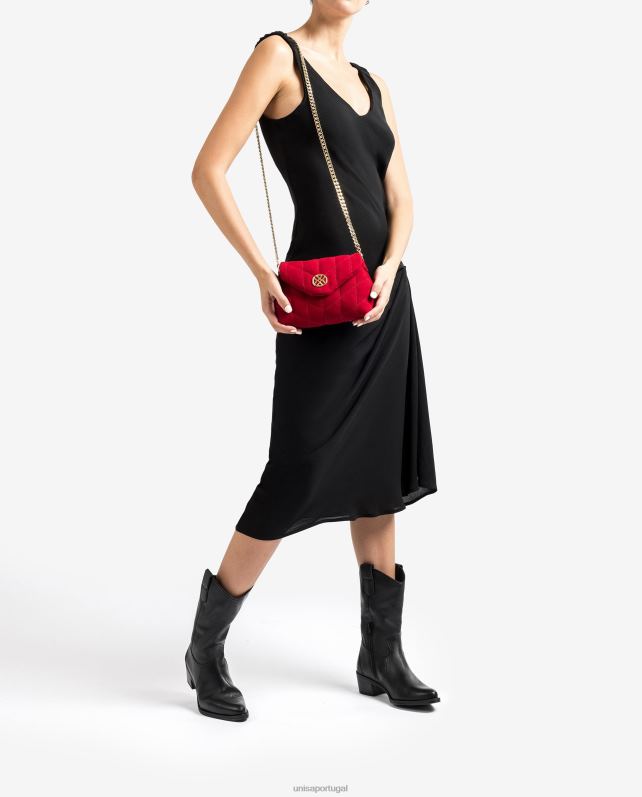 Unisa bolsa acolchoada mulheres 6V2Z61215 vermelho