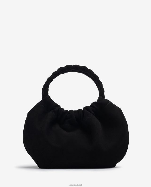 Unisa bolsa com alças trançadas mulheres 6V2Z61188 preto