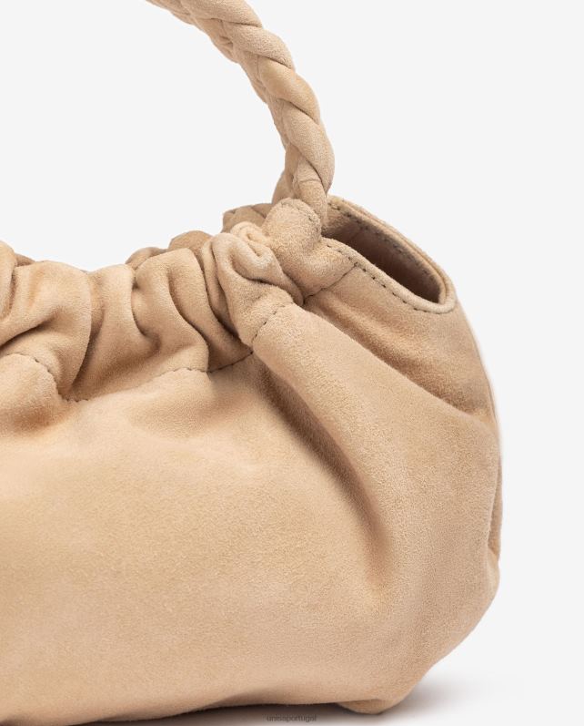 Unisa bolsa com alças trançadas mulheres 6V2Z61190 bege