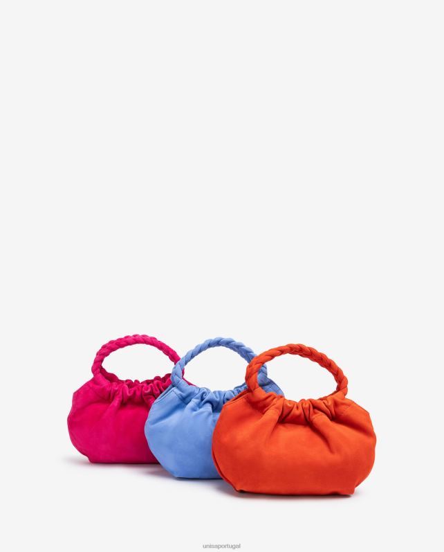 Unisa bolsa com alças trançadas mulheres 6V2Z61203 vermelho