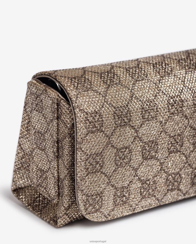 Unisa bolsa de tecido brilhante mulheres 6V2Z61223 gracioso