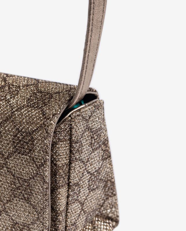 Unisa bolsa de tecido brilhante mulheres 6V2Z61223 gracioso