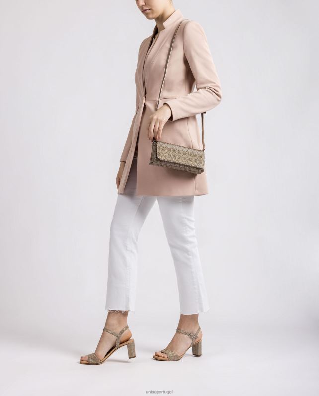 Unisa bolsa de tecido brilhante mulheres 6V2Z61223 gracioso