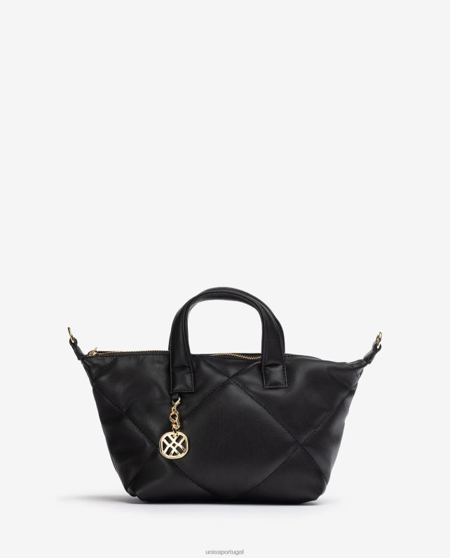 Unisa bolsa efeito matelassê mulheres 6V2Z61218 preto