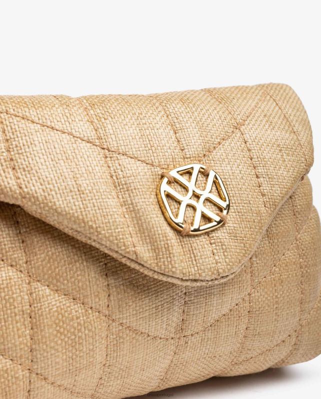 Unisa bolsa pequena com efeito matelassê mulheres 6V2Z61204 marrom