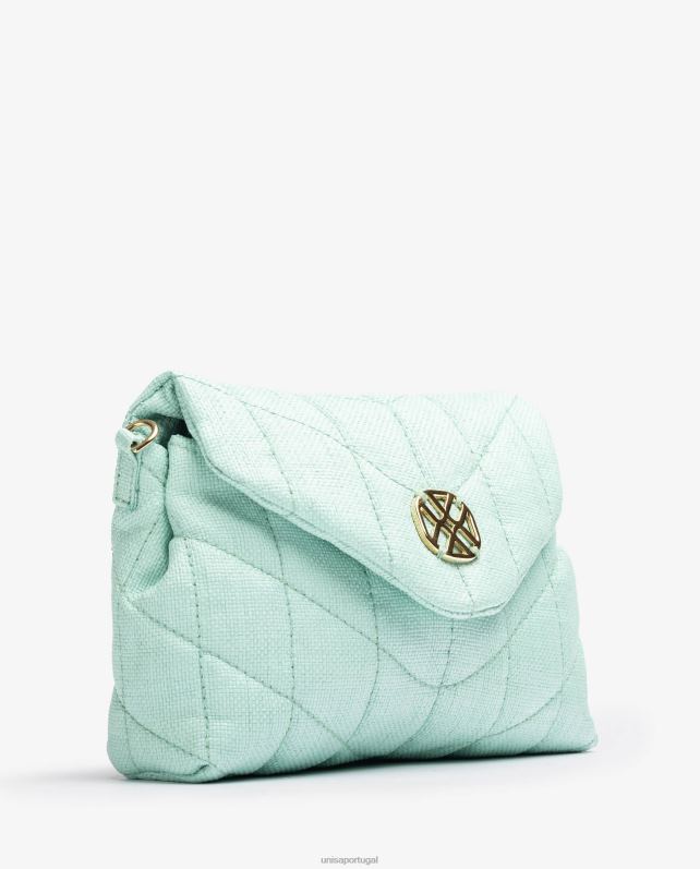 Unisa bolsa pequena com efeito matelassê mulheres 6V2Z61205 azul