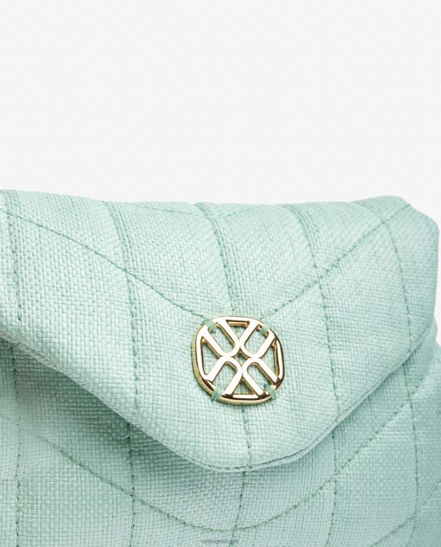 Unisa bolsa pequena com efeito matelassê mulheres 6V2Z61205 azul